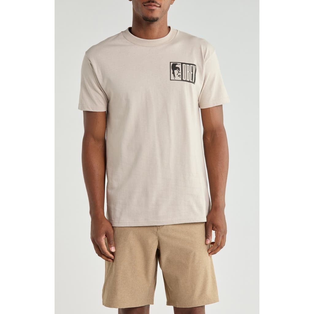 Obey Half Icon Graphic T-Shirt in Silver Grey at Nordstrom Rack, Size X-Large