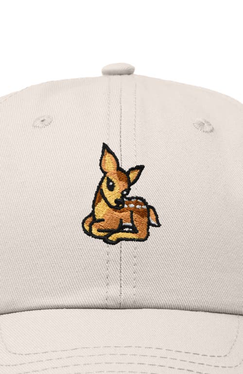 Dalix Fawn Embroidered Outdoor Cap In Beige