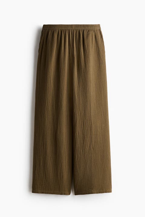 Straight Muslin Trousers