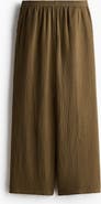 H&M Straight Muslin Trousers