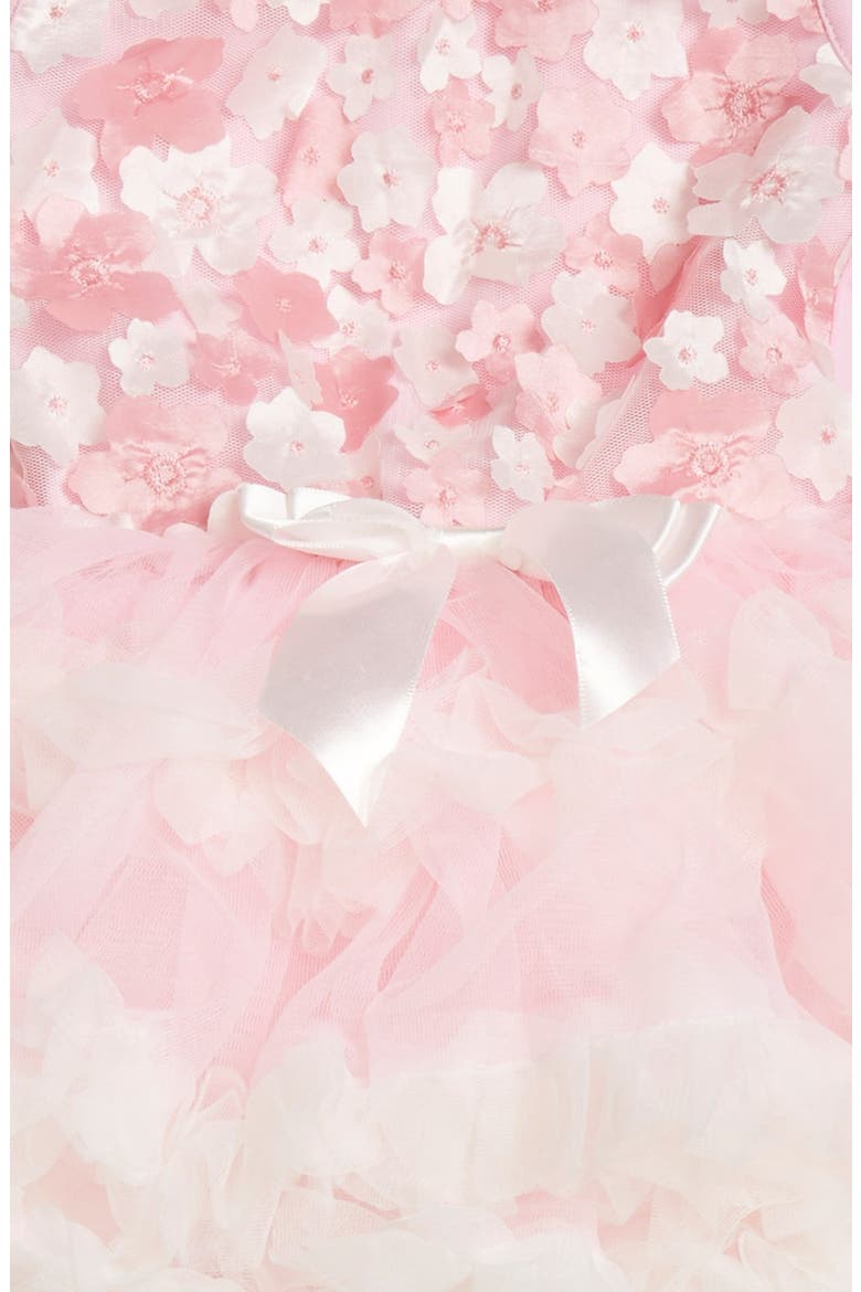 Floral Appliqué Pettidress, Alternate, color, PINK