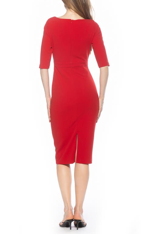 Alexia Admor Seraphina Sheath Dress In Red