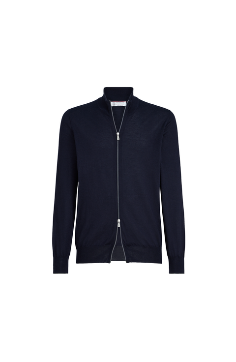 Cashmere and silk cardigan