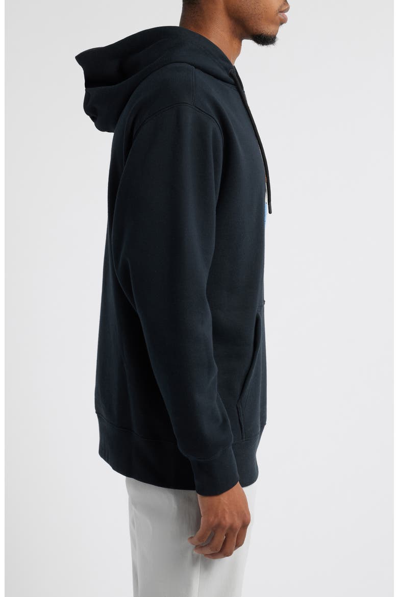 Swingman Core Fleece Hoodie, Alternate, color, BLACK