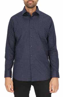 Scotch & Soda Dot Print Modern Fit Dress Shirt