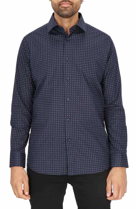 Scotch & Soda Dot Print Modern Fit Dress Shirt