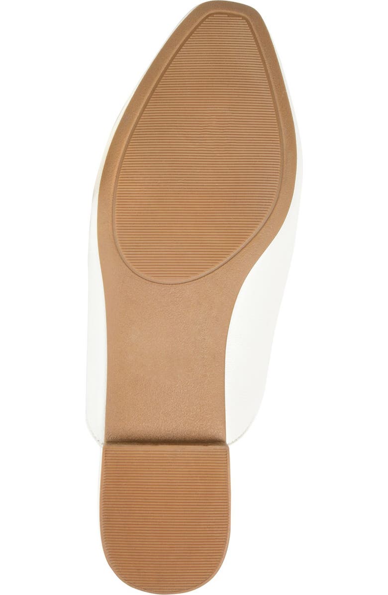 Journee Collection JOURNEE Akza Flat Mule, Alternate, color, White
