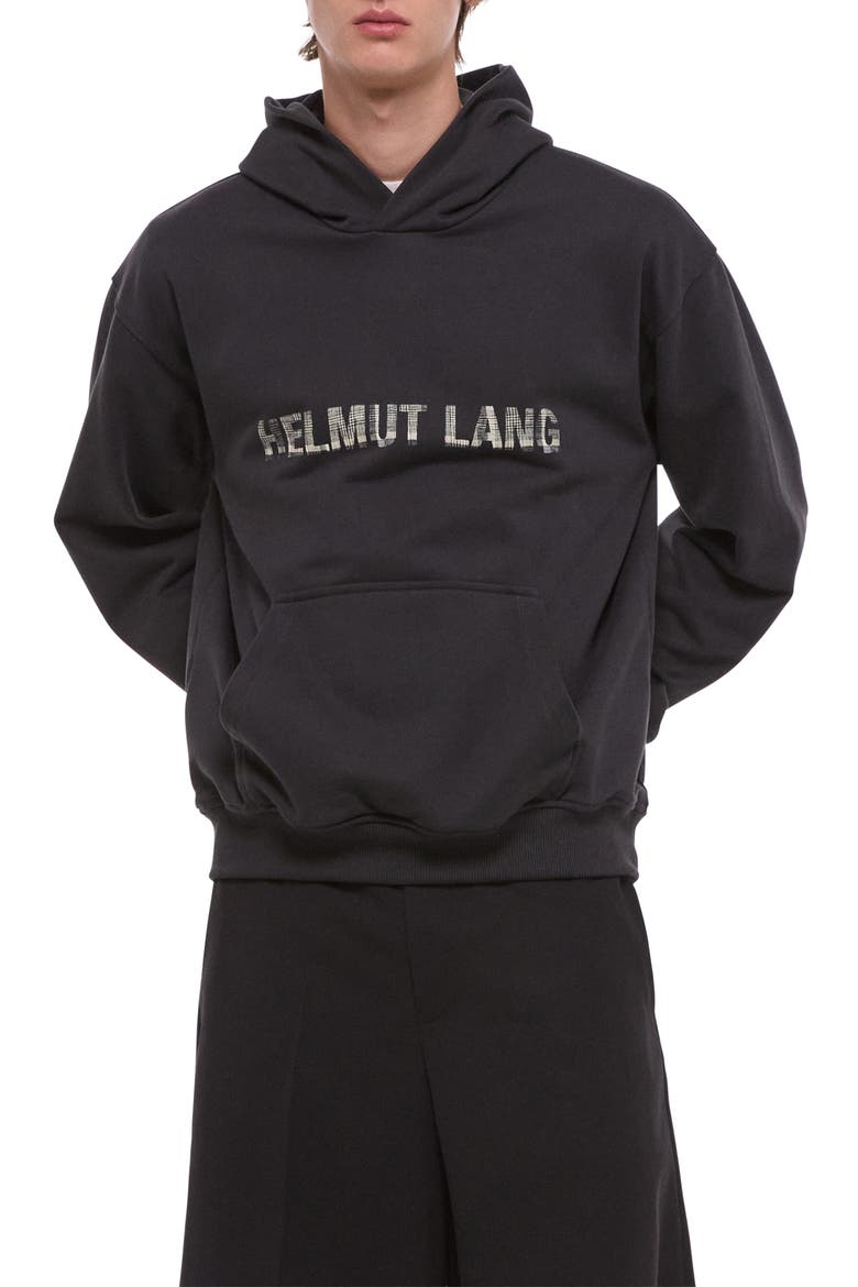 Graphic Plaid Check Logo Hoodie, Alternate, color, VINTAGE BLACK