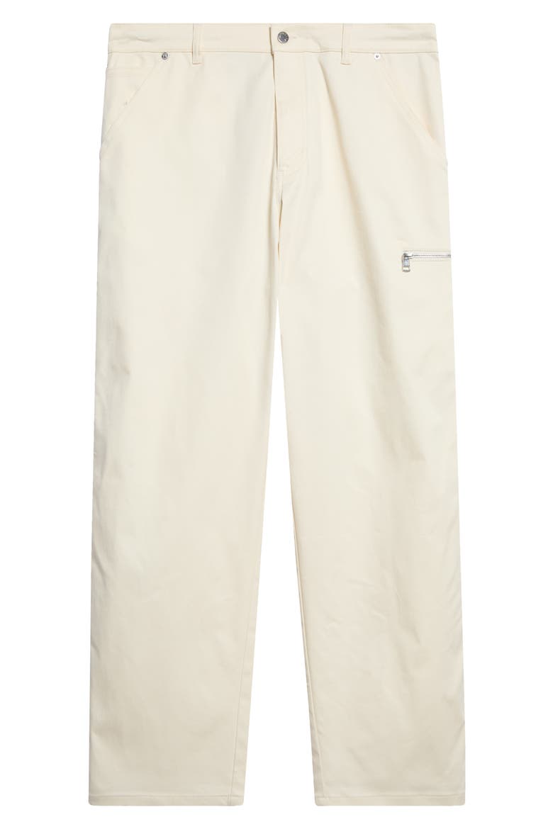 Stretch Cotton Gabardine Cargo Pants, Alternate, color, WHITE