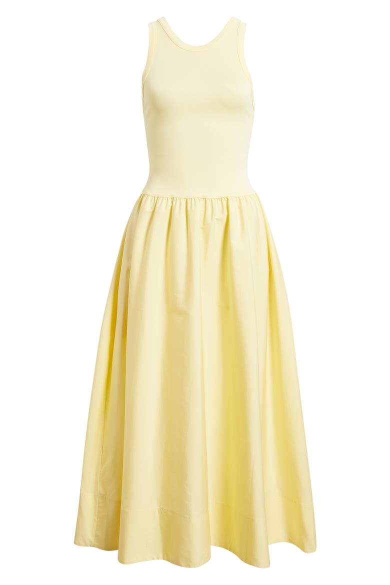 Sleeveless Fit & Flare Maxi Dress, Alternate, color, T BIRD YELLOW