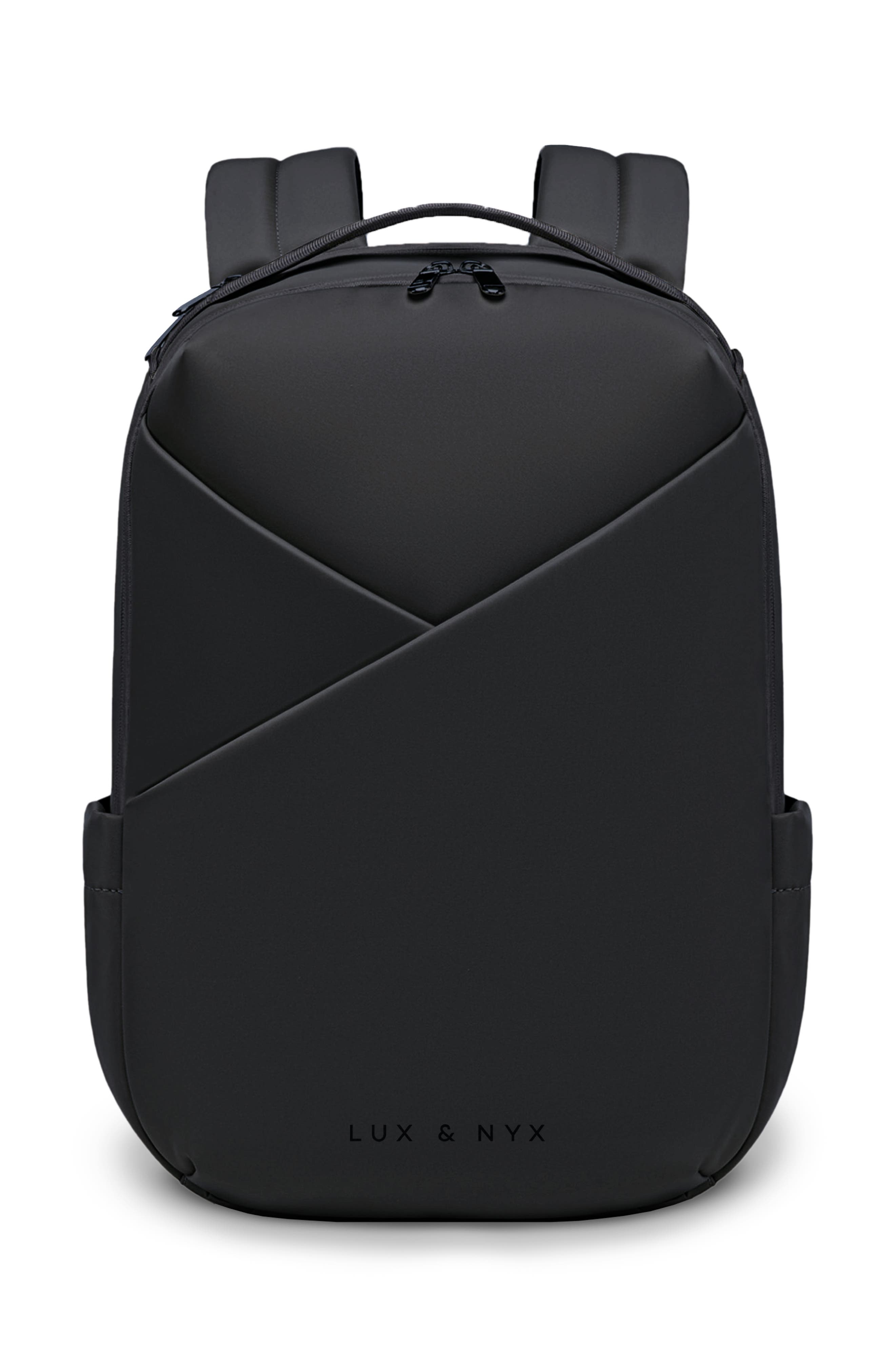 Lux and Nyx Origami 16-inch Laptop Backpack For Women, Main, color, Black