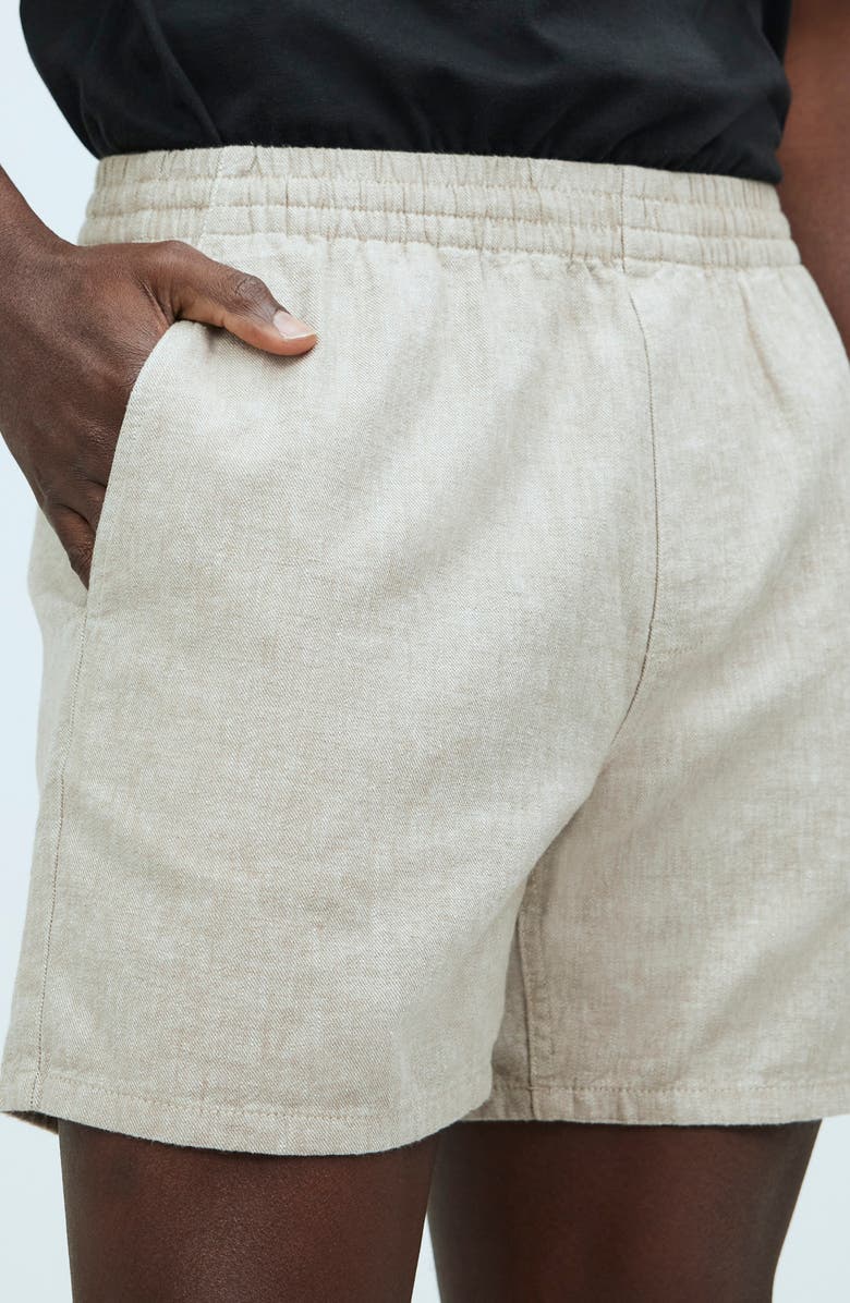 Madewell Everywear Linen Twill Shorts, Alternate, color, 