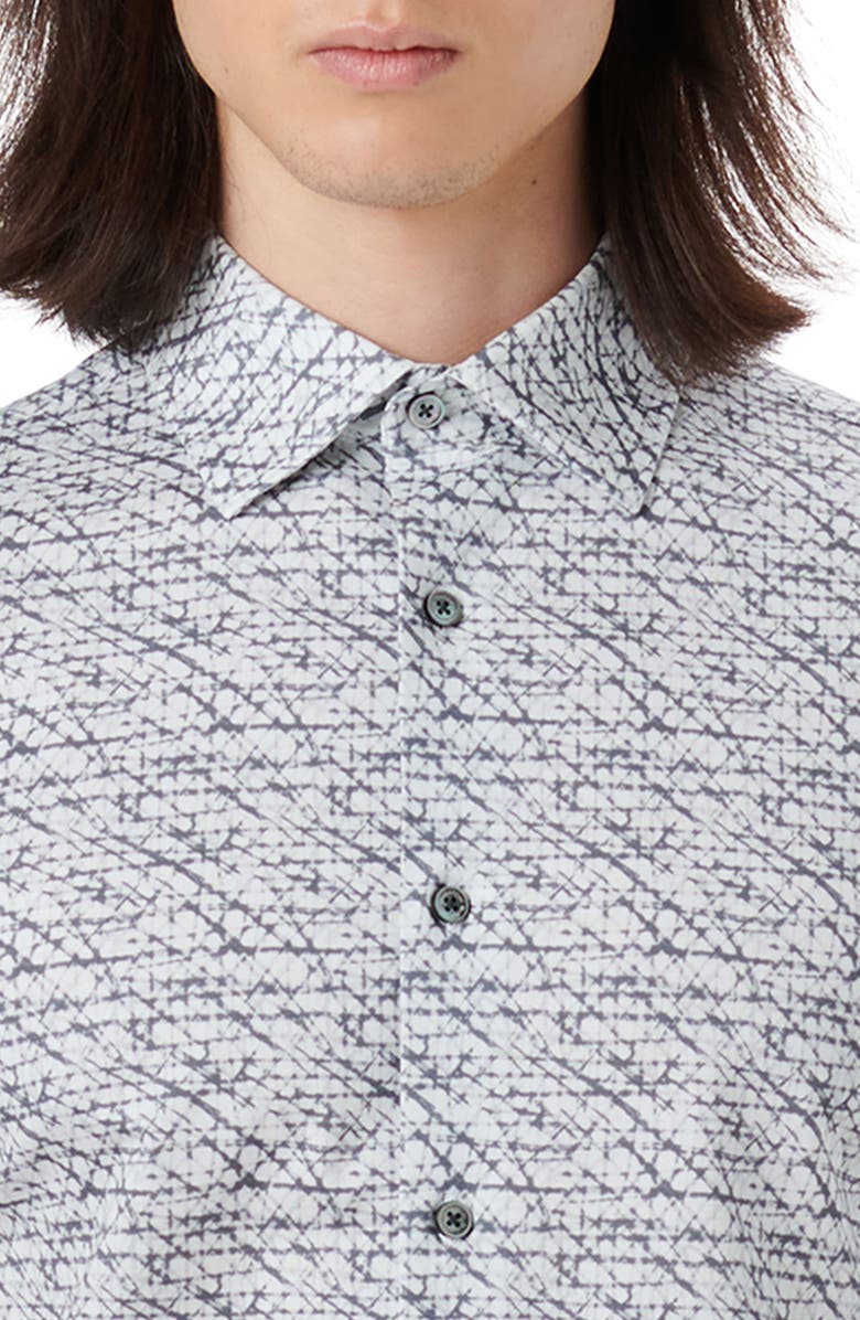 Bugatchi OoohCotton<sup>®</sup> Abstract Print Button-Up Shirt, Alternate, color, 