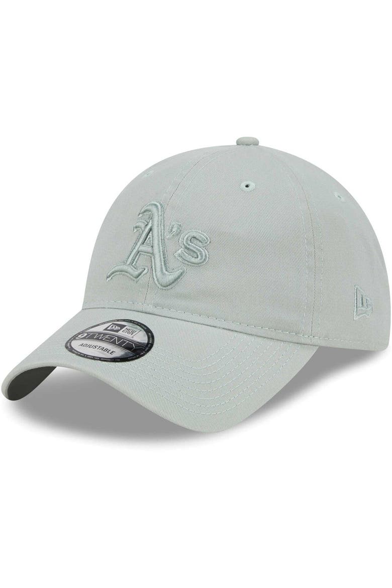 Men's New Era Green Oakland Athletics Color Pack 9TWENTY Adjustable Hat, Main, color, Green