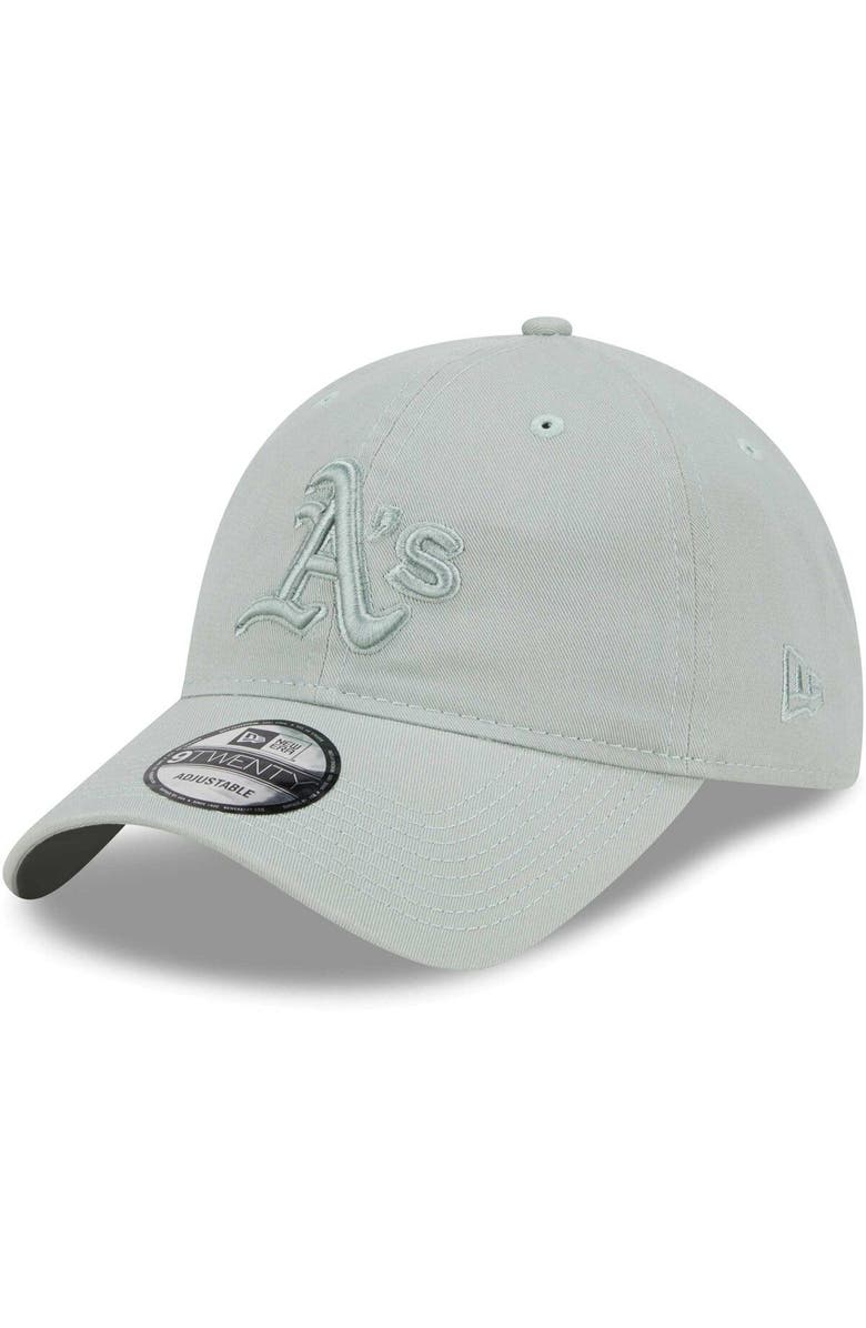 New Era Men's New Era Green Oakland Athletics Color Pack 9TWENTY Adjustable Hat, Main, color,