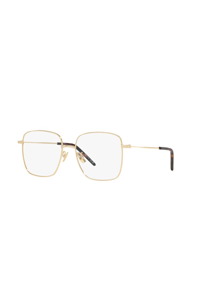 Saint Laurent 54mm Square optical glasses, Main, color, Gold