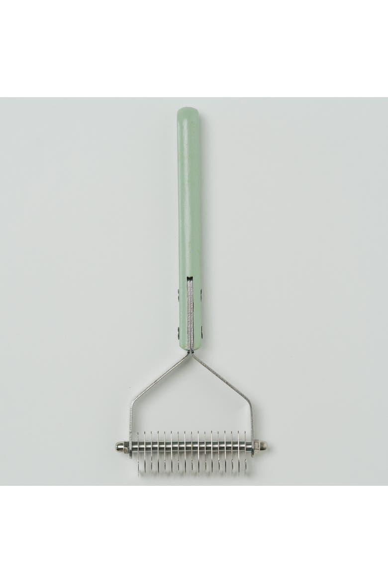 Pet Double Sided Deshedding Undercoat Brush, Sage Green, Dog & Cat, Alternate, color, Green