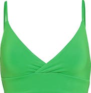 Maaji Emerald Brocade Crisscross Reversible Bikini Top