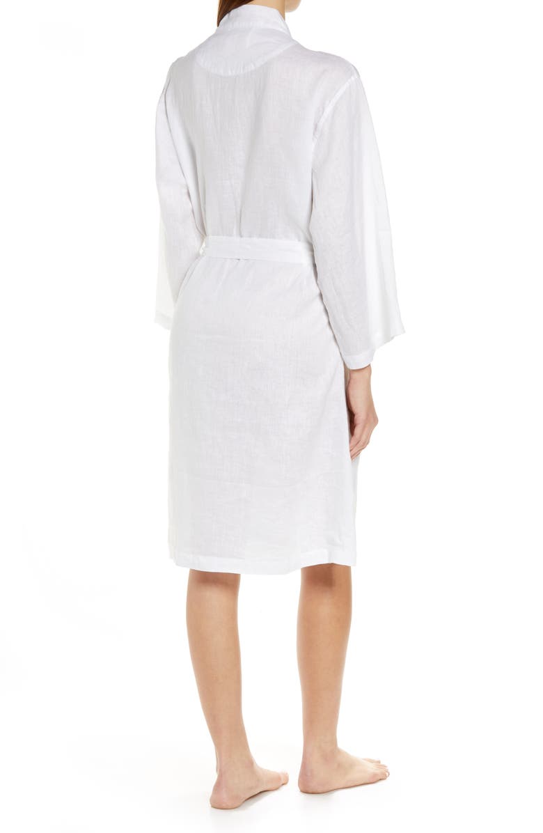 Papinelle Stripe Linen Robe, Alternate, color,