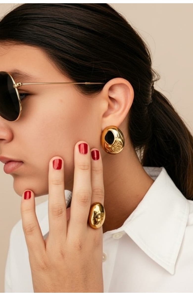 Daniela Millan Jewelry Muse Statement Earrings, Alternate, color, Gold