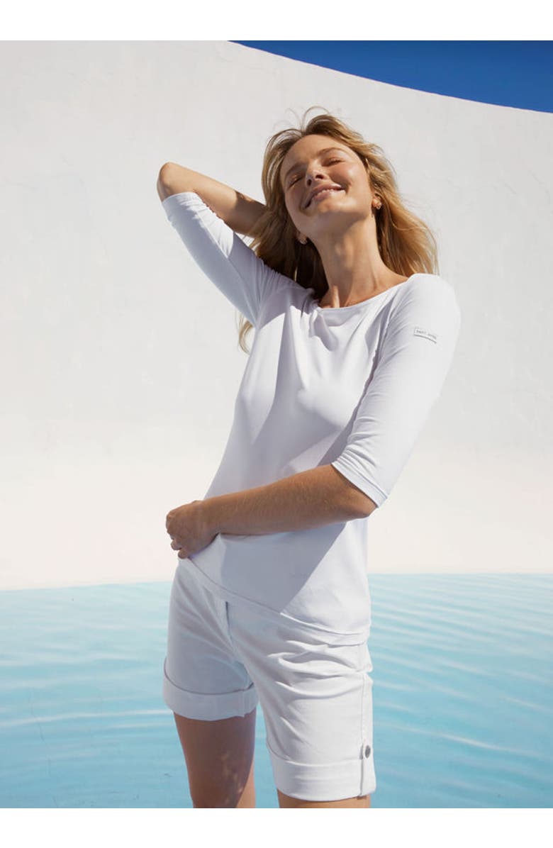 Saint James GARDE-COTE III - Solid UV Fabric White Top, Main, color, White