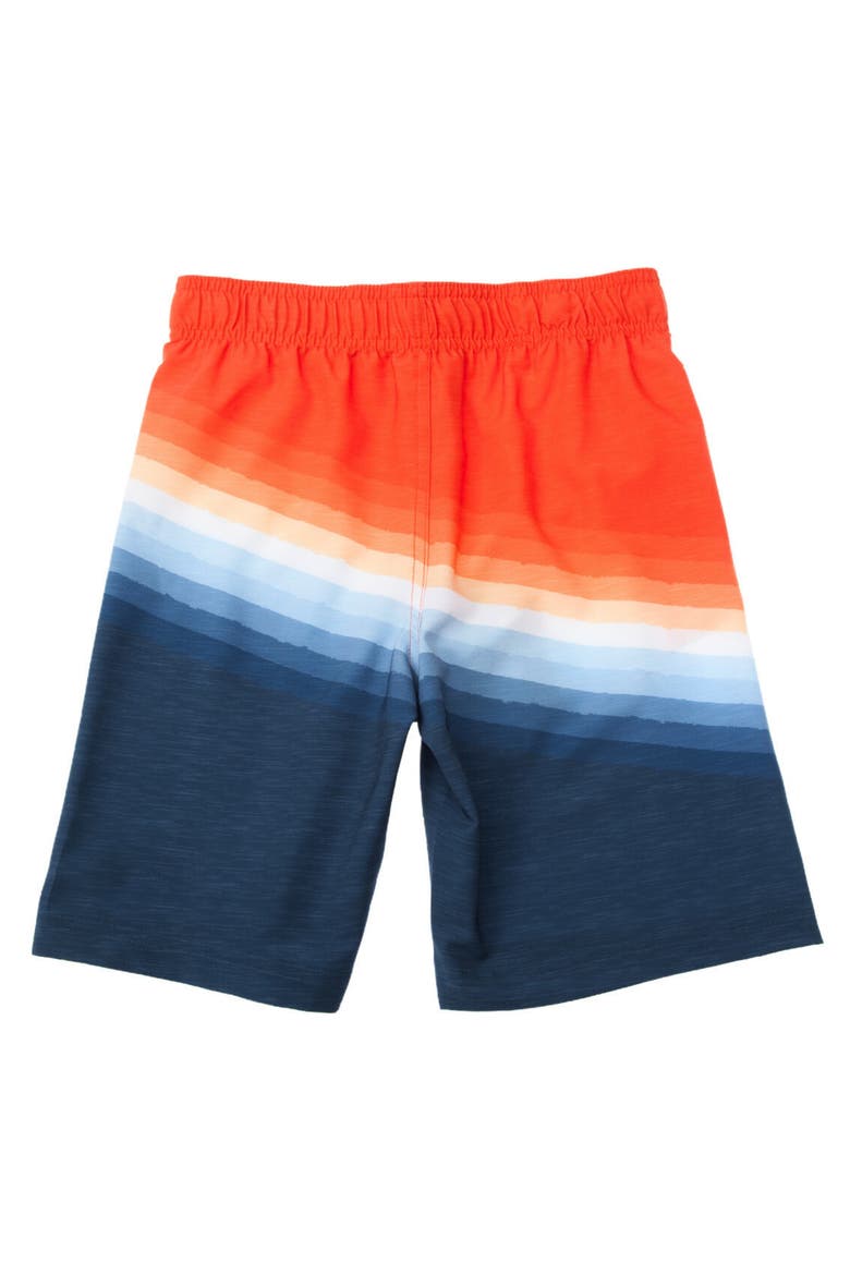Kids' 4-Way Stretch Swim Trunks with Mesh Lining, Alternate, color, Ocean sunset