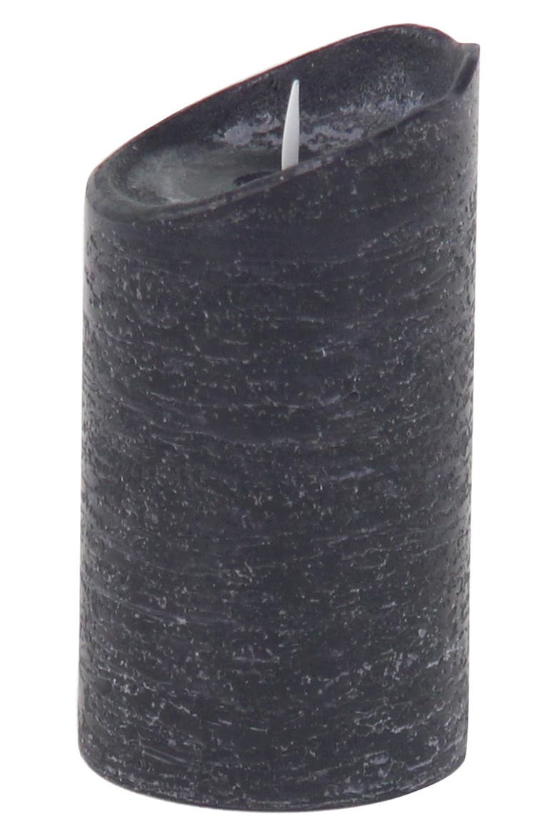 Black Wax Traditional Flameless Candle with Remote Control - Set of 3, Alternate, color, BLACK