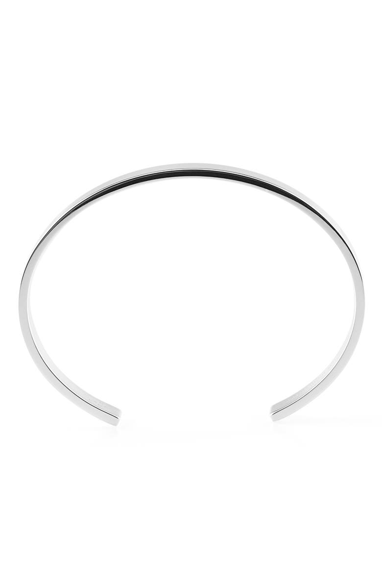le gramme Men's 21G Polished Sterling Silver Ribbon Cuff Bracelet, Alternate, color, 
