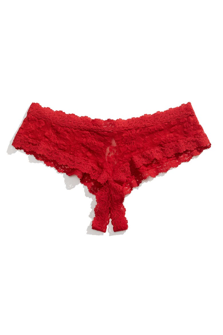 Open Gusset Hipster Panties, Main, color, RED