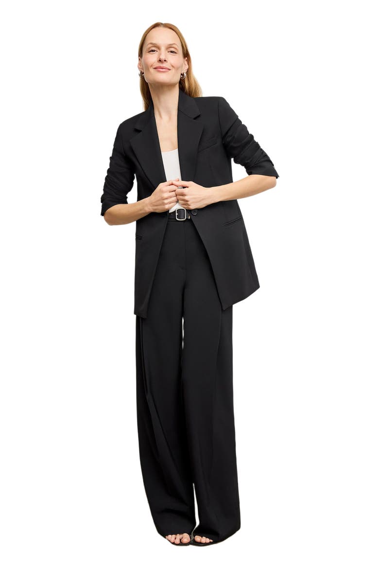 Rossi Executive Blazer - Washable Wool Twill, Main, color, Black