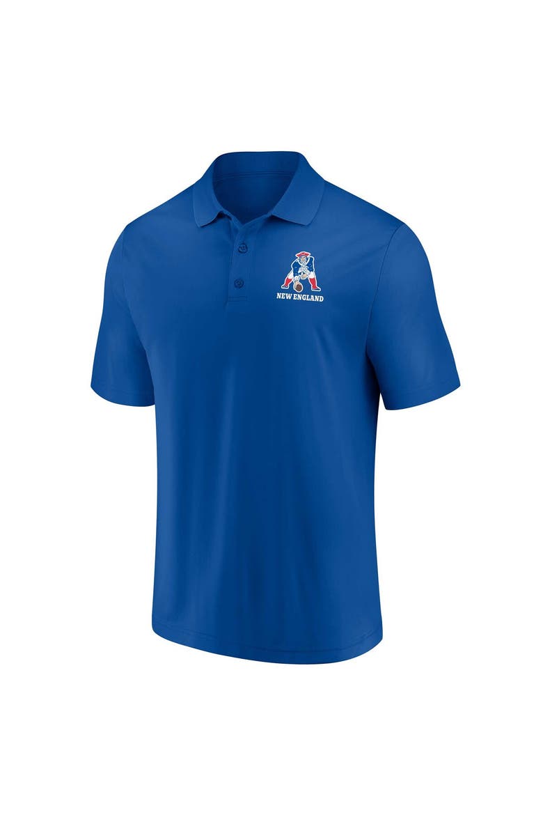 Men's Fanatics Branded White/Royal New England Patriots Throwback Two-Pack Polo Set, Alternate, color, White