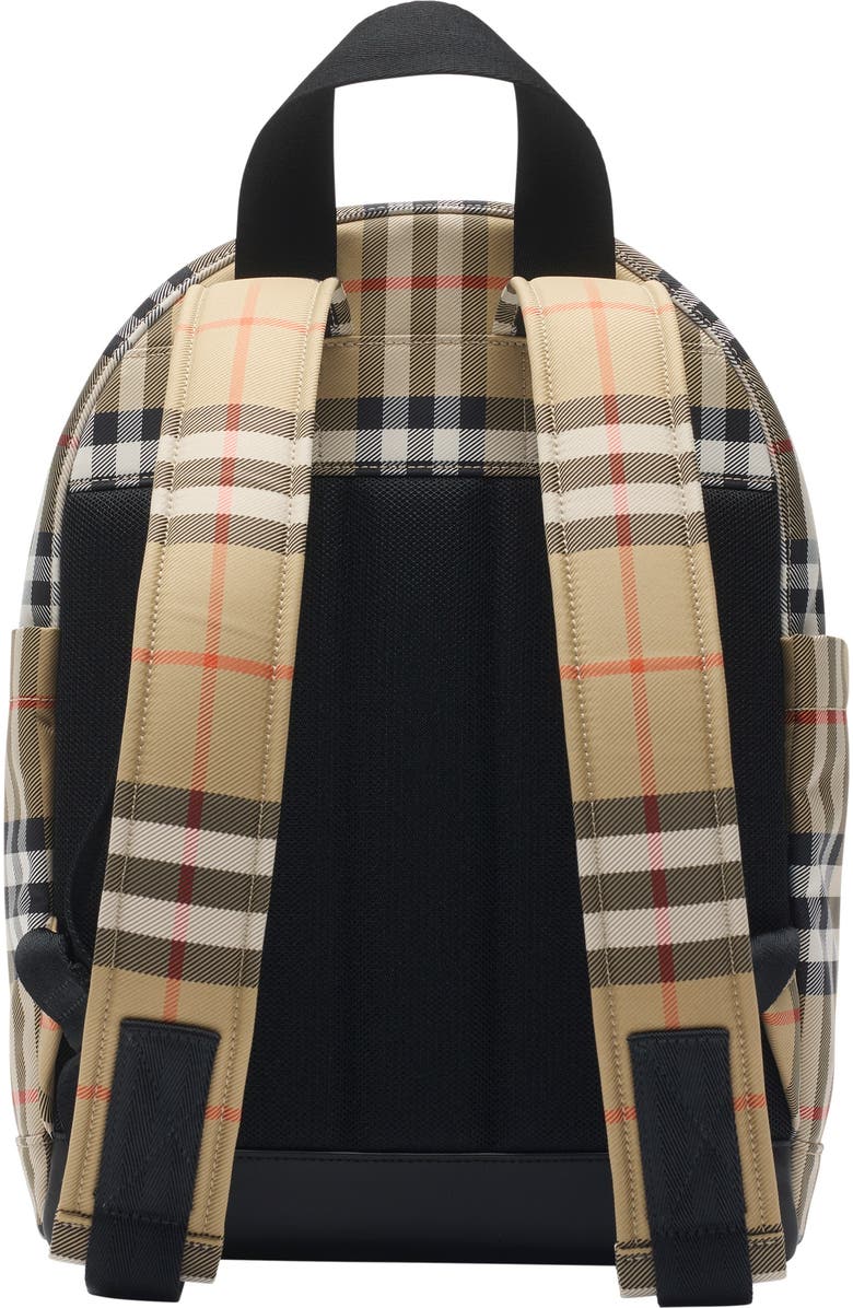 Burberry Check Backpack, Alternate, color, Sand