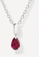 Little Sky Stone Birthstone Teardrop Necklace