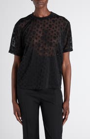 McQueen Skull Sheer Jersey T-Shirt