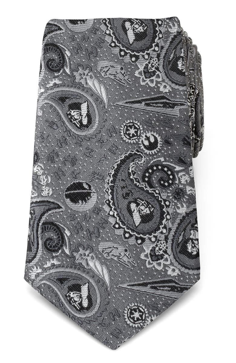 Cufflinks, Inc. Darth Vader Paisley Tie, Main, color, Gray