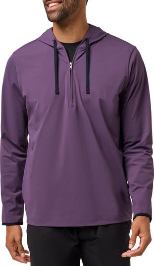 TravisMathew Hero Hour Performance Half Zip Hoodie | Nordstrom