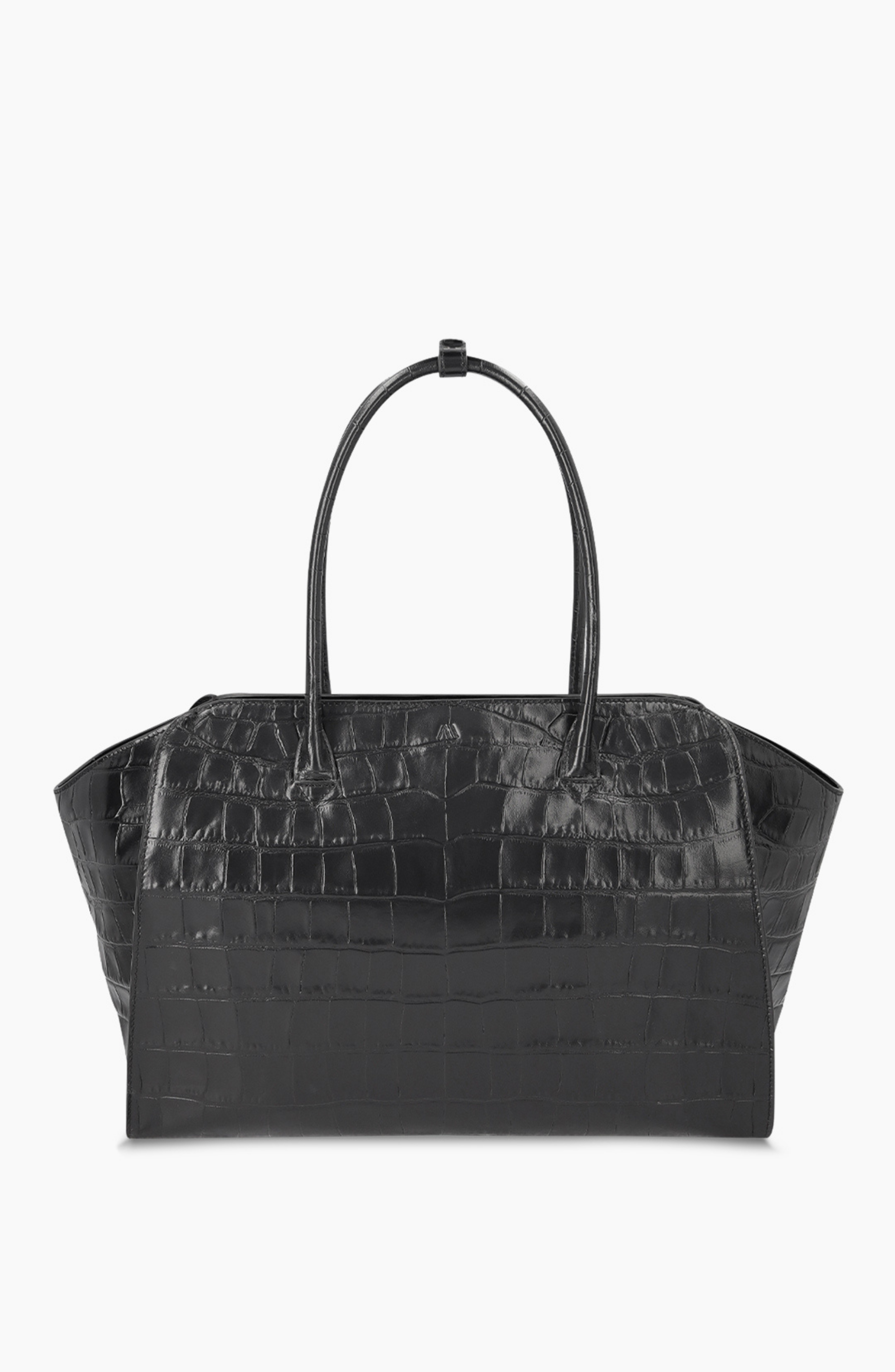 KAAI Voyager Leather Tote Bag - Soft Croco Black (Women) | Nordstrom