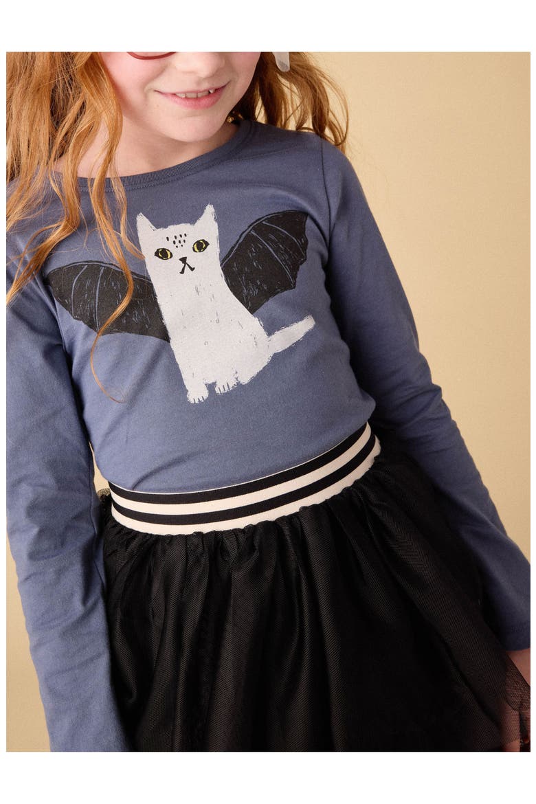 Tiered Tulle Skirt, Alternate, color, Jet Black
