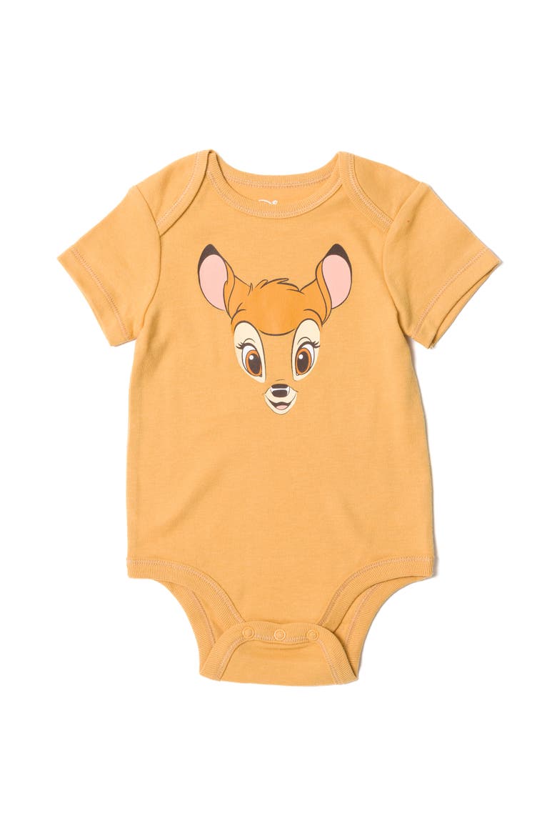 Bambi Cosplay 3-Piece Bodysuit Pants and Hat Set, Alternate, color, Bambi Golden Yellow