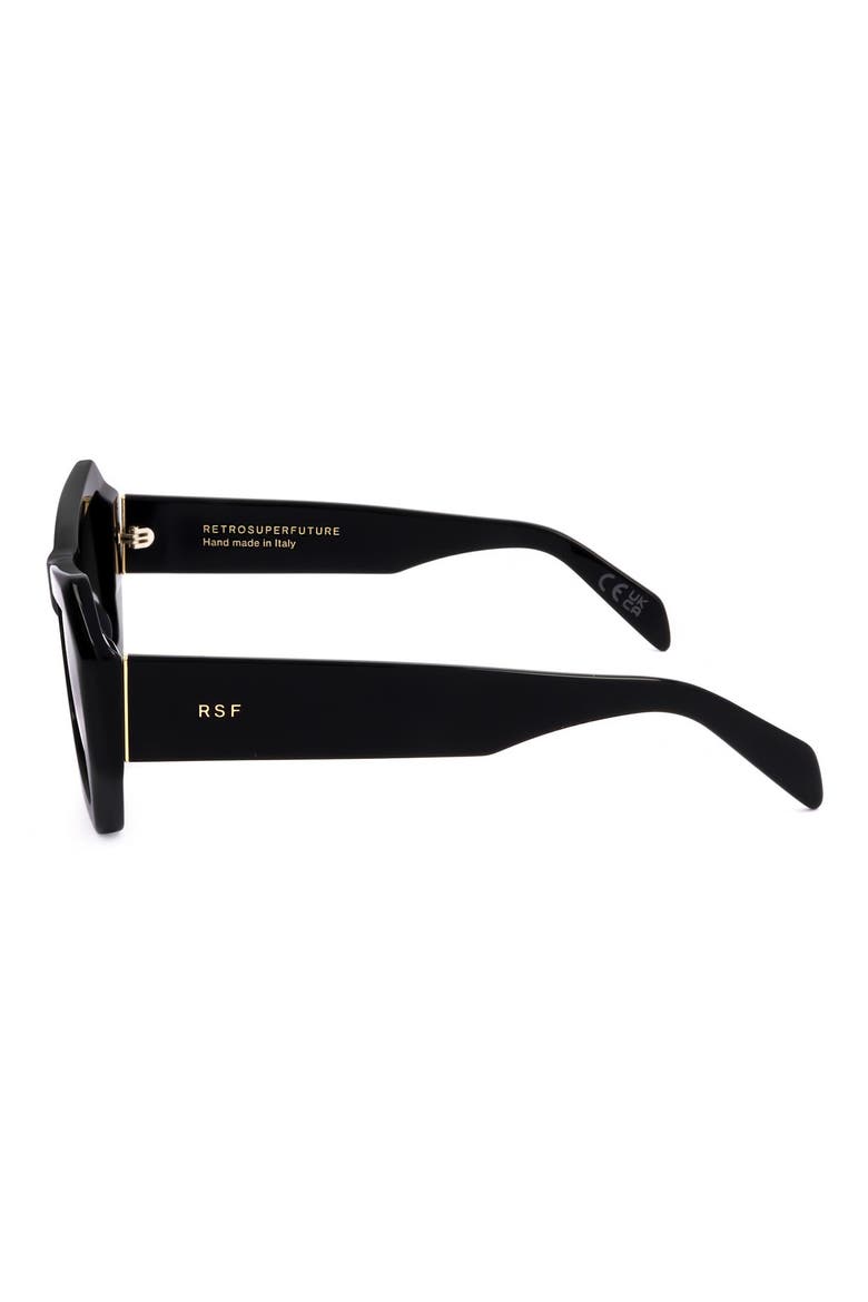 53mm Square Sunglasses, Alternate, color, BLACK
