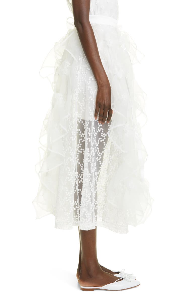 Róisín Pierce Embroidered Organza Bubble Skirt, Alternate, color, 