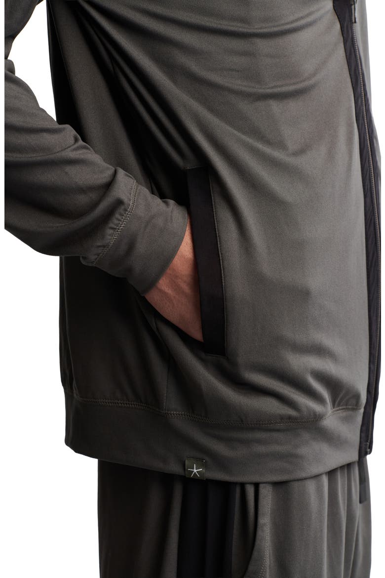 Malibu Collection® Butterchic Zip Hoodie, Alternate, color, DARK MOSS