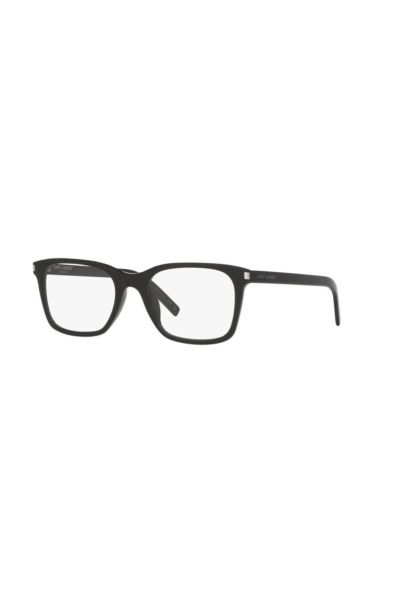 54mm Rectangle optical glasses, Main, color, Black