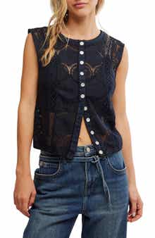 Free People Jae Button-Up Top