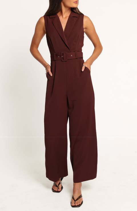 Sienna Belted Sleeveless Wide Leg Jumpsuit