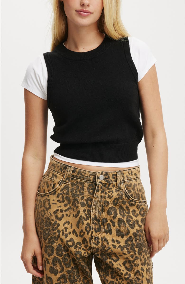 Cotton On Everfine Crew Neck Vest, Main, color, 