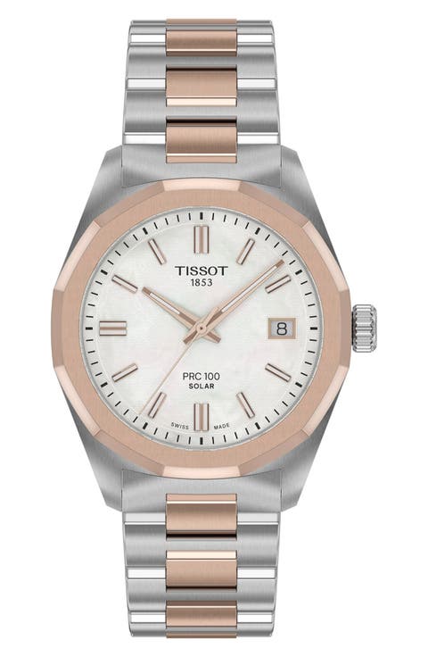 PRC 100 Solar Quartz Bracelet Watch, 34mm