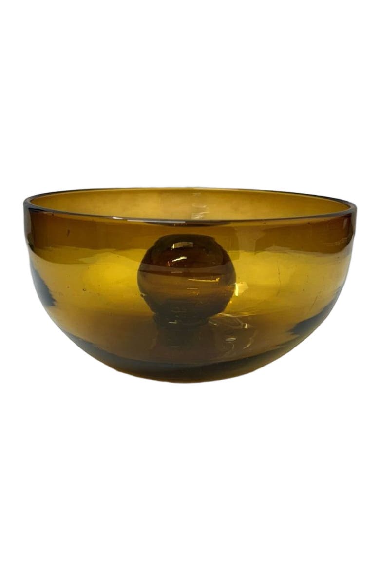 Tres Palos Amber Bowl, Alternate, color, Yellow