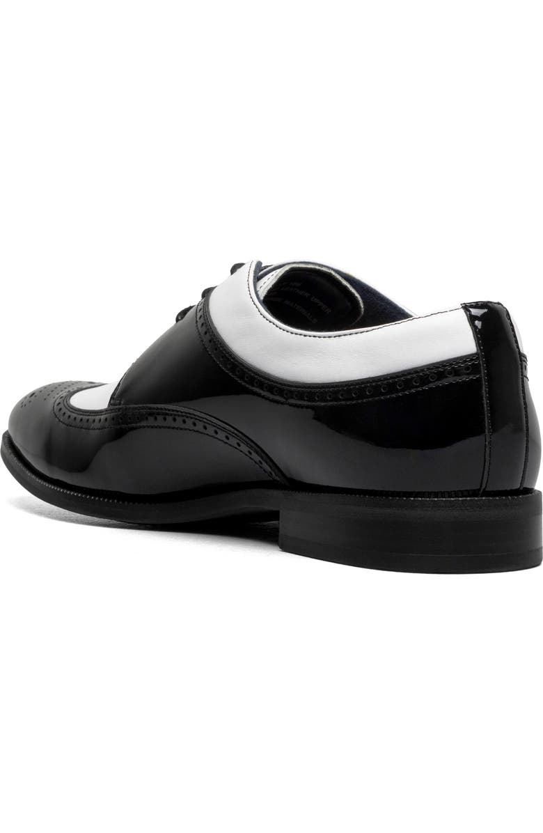 Stacy Adams Dayton II Wingtip Oxford, Alternate, color, Black/ White