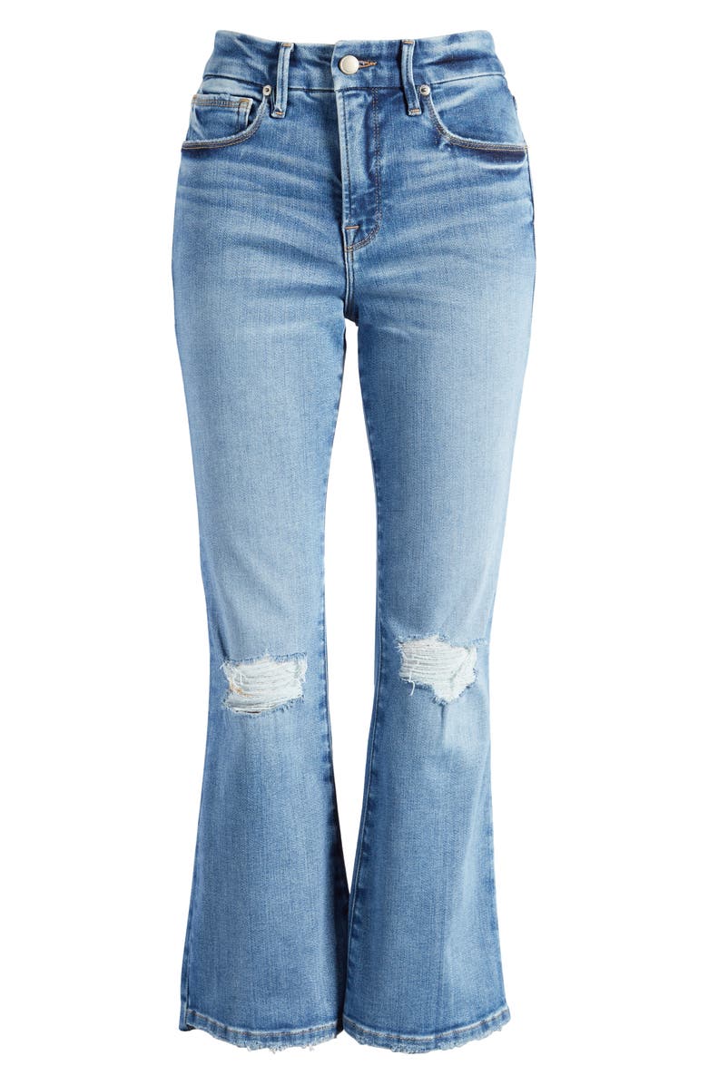 Good American Good Legs Crop Mini Bootcut Jeans, Alternate, color,